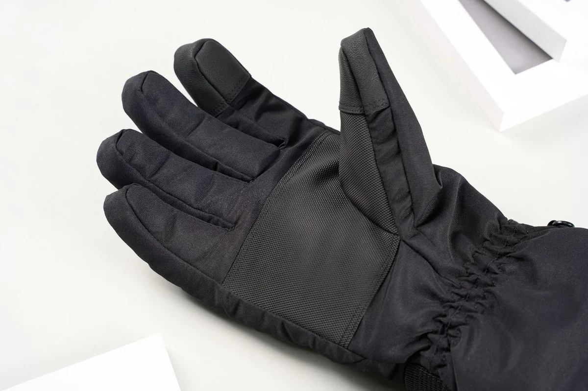 Palm side with the touchscreen thumb and index finger, supplier photo